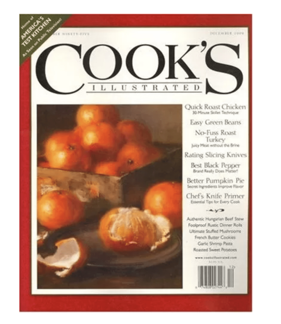 Cook's Illustrated Magazine Subscription 8.99 a Year! (74 Off