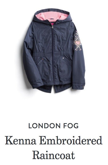 Stitch Fix London Fog Raincoat for Girls