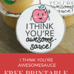Free Printable Valentine for Applesauce Containers