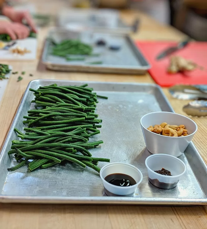 Making of the Chinese Long Beans Recipe