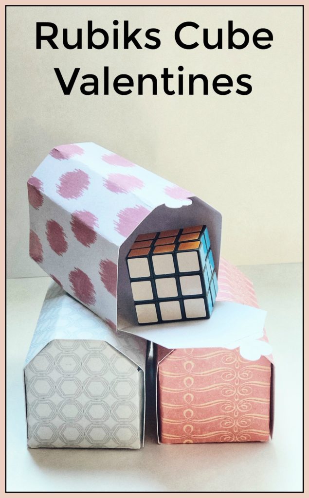 Rubiks Cubes for Class Valentines – No Candy Alternative!