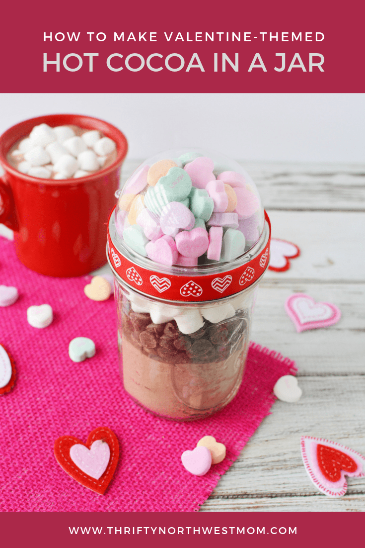 Valentine Hot Cocoa Mix in a Jar Affordable & Unique Valentine's Gift