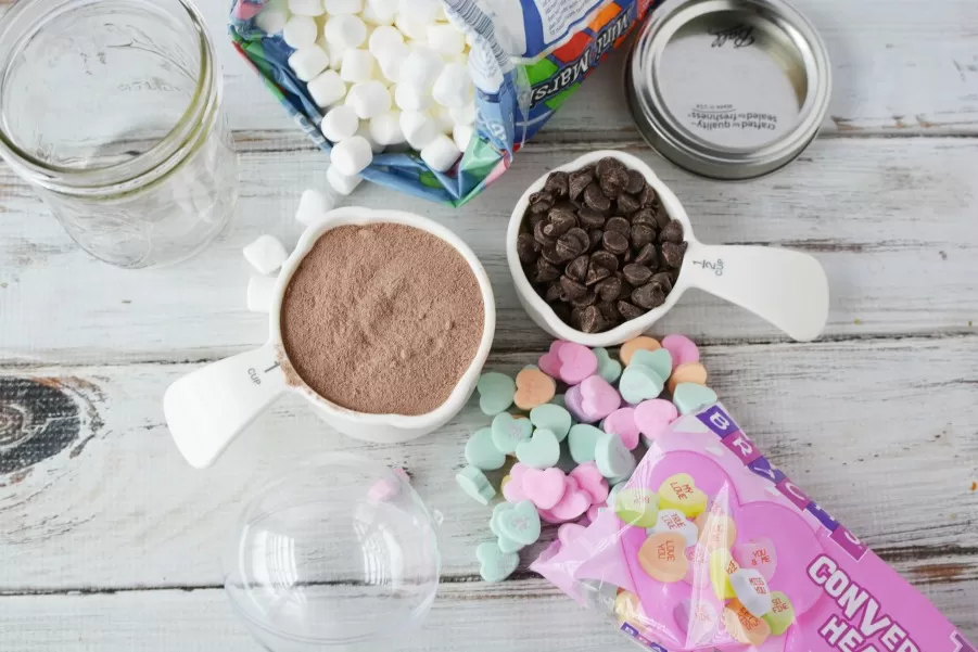 Ingredients for Valentine Cocoa