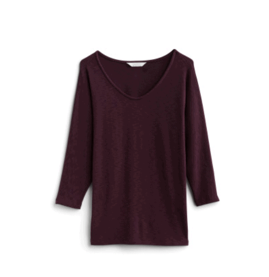 Stitch Fix Dolman Top in Burgundy