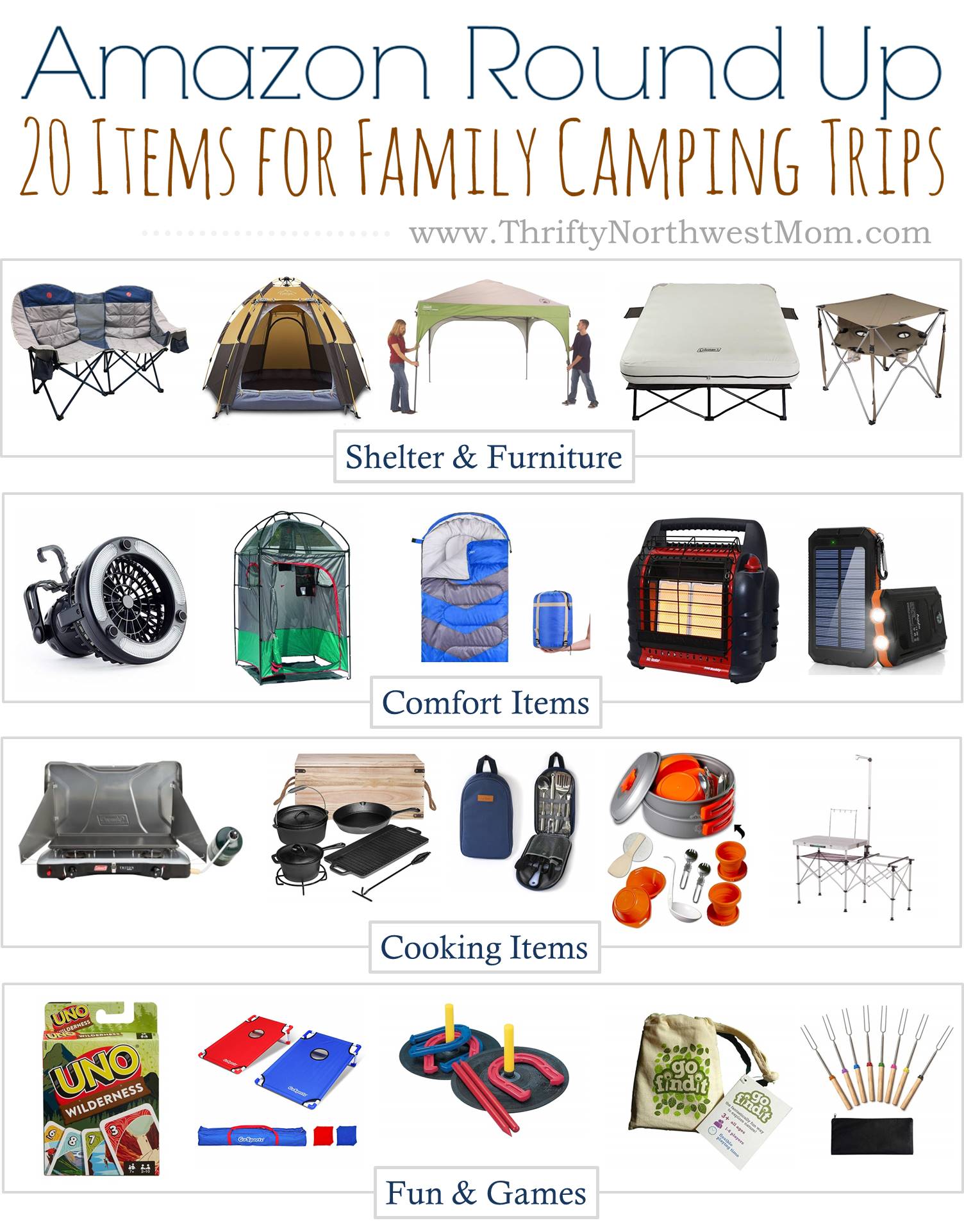 Camping Gear List For Beginners & Families - Makes Set Up for