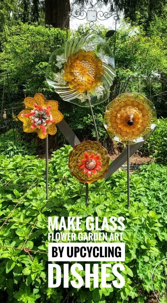 Glass garden flowers