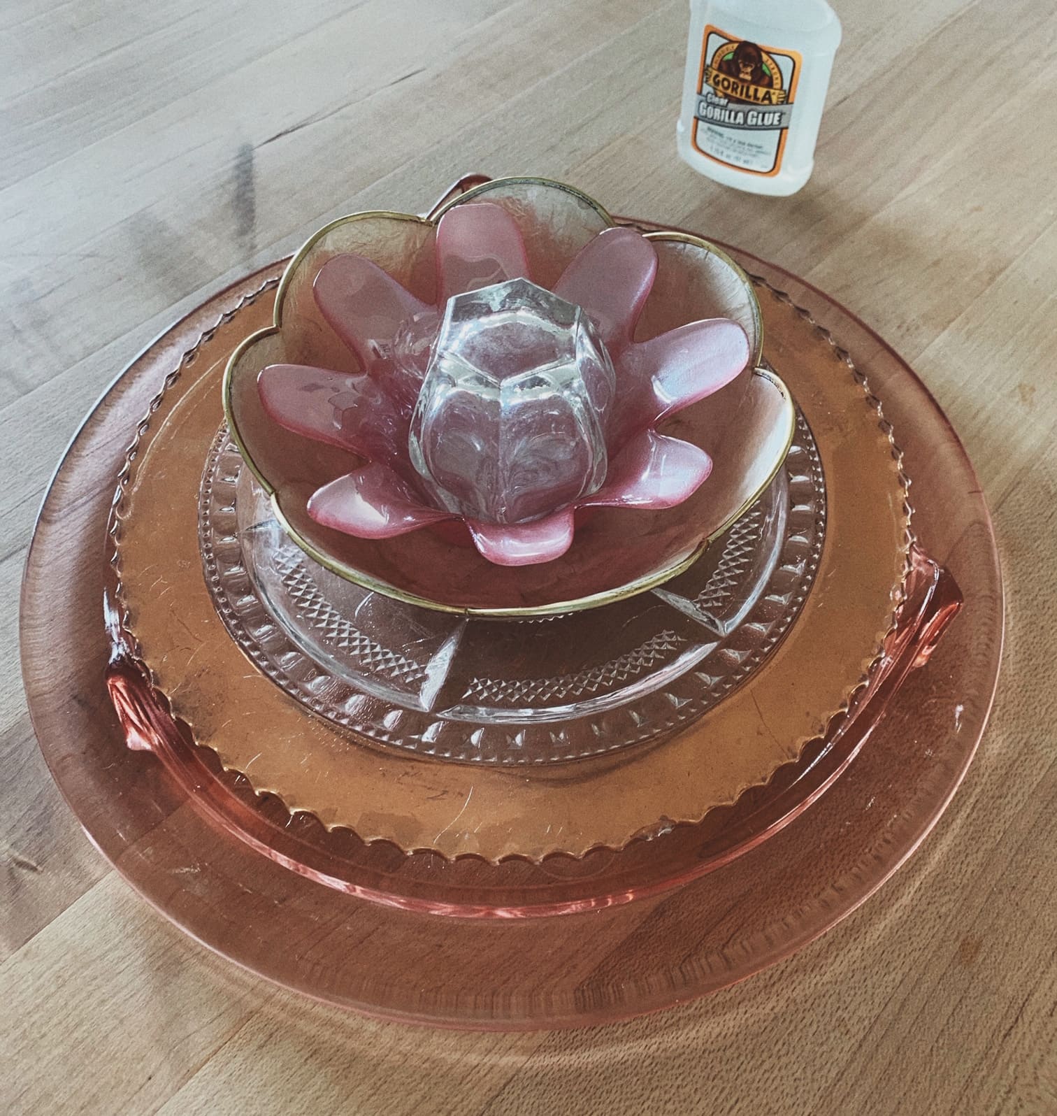 Glass Flowers Using Recycled Glass Plates To Make Beautiful Flower