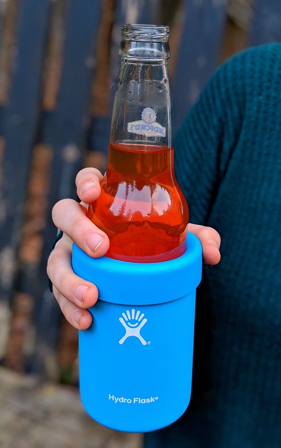 Hydro Flask Cooler Can with a Bottle
