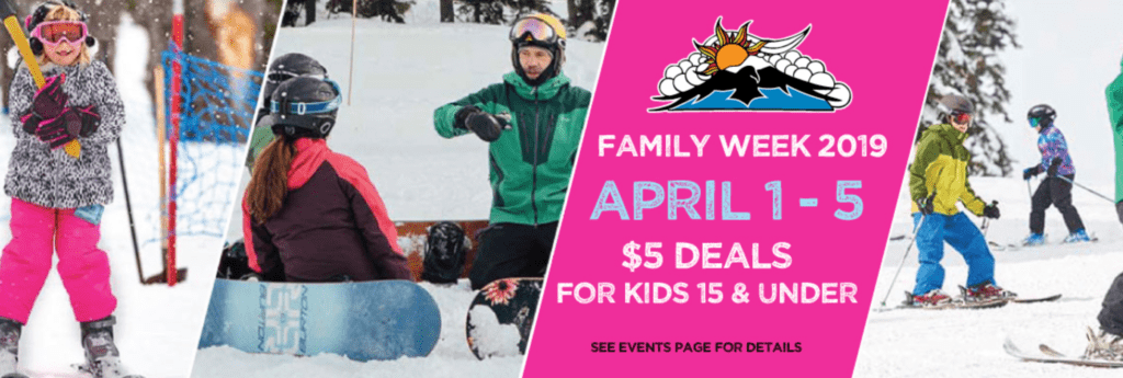Mt Baker Ski Resort Discounts –  Spring Break Discounts for Kids –  $5 Lessons, Lift Tickets & Equipment Rentals!