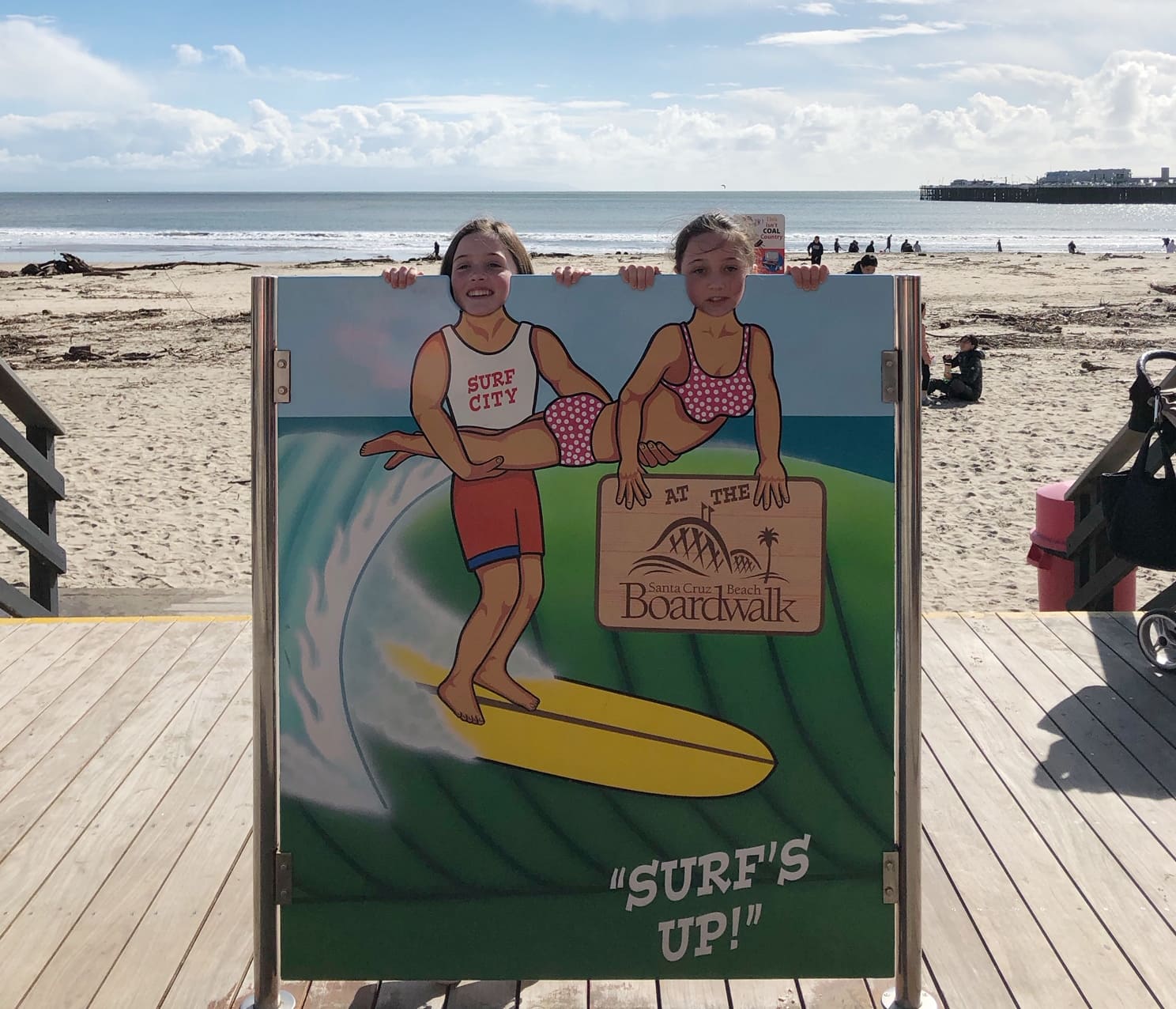 Beach at the Santa Cruz Boardwalk