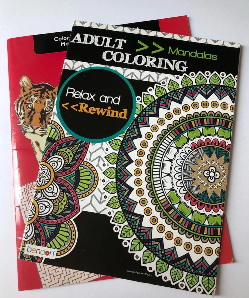 dollar store adult coloring books