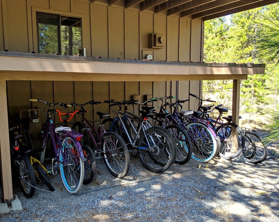 Bikes at Cedar Cove Lodge
