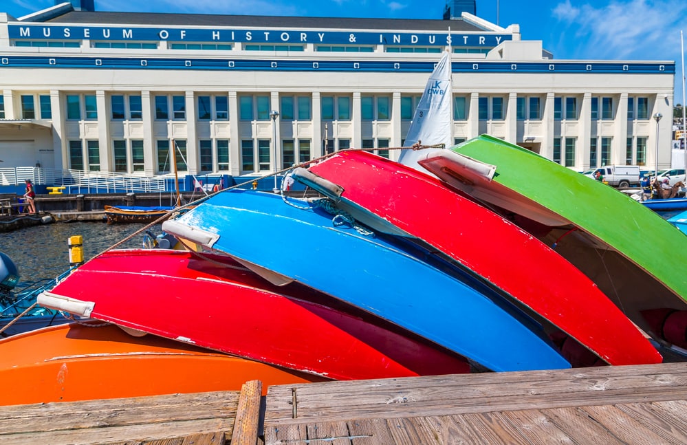 Rowboats at Museum of History and Industry