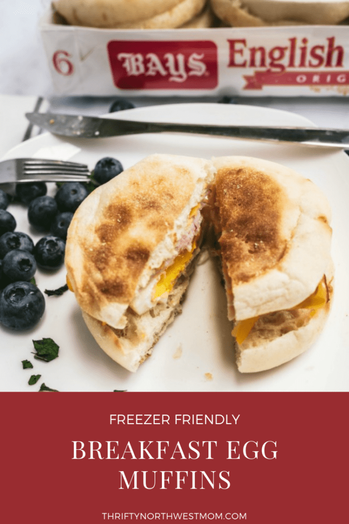 Freezer Friendly Breakfast Egg Muffin Sandwiches with Bay’s English Muffins