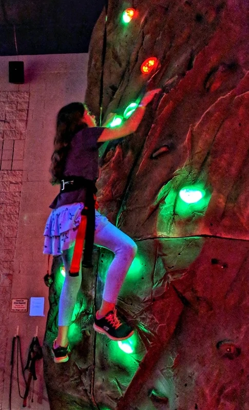 Glow in the Dark Rock Climbing at Triple Play Resort Idaho