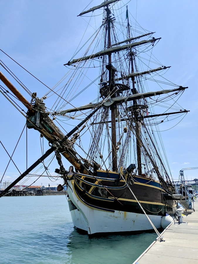 Lady Washington Tall Ship in Tacoma Harbor