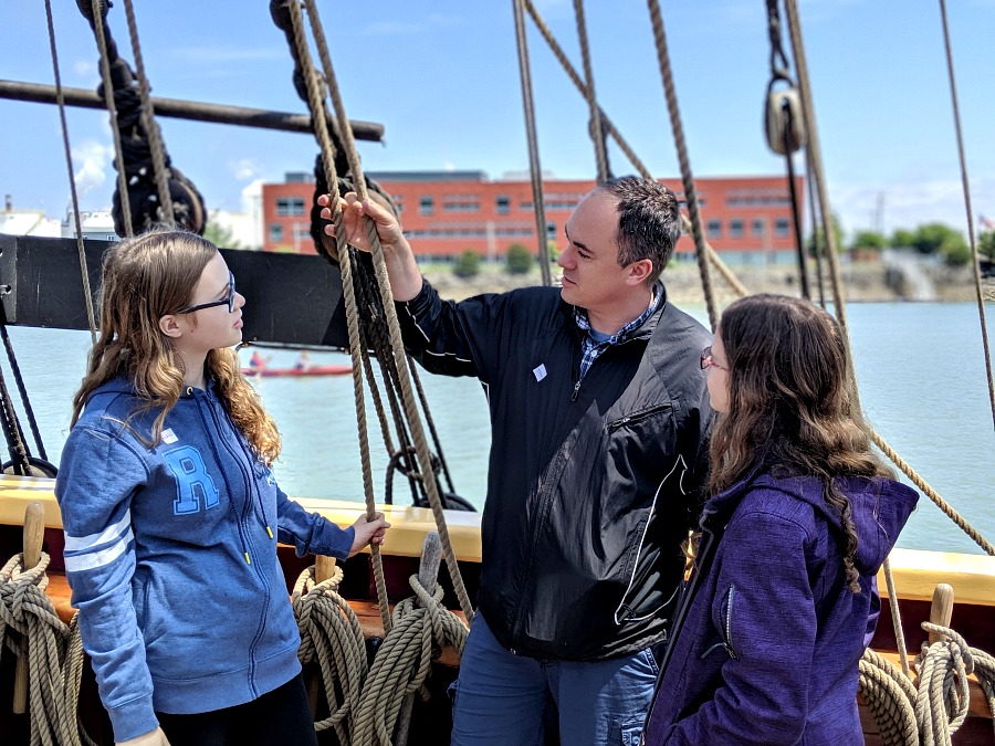 Onboard the Lady Washington Ship