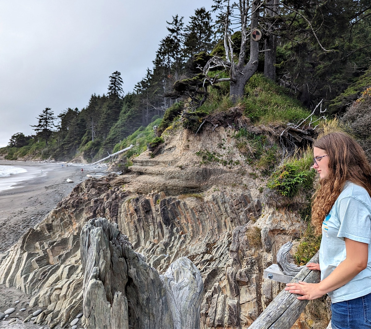 Overlooking Beach 4 at Olympic National Park