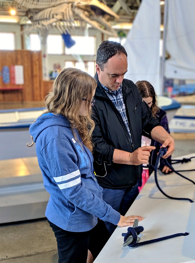 Tying Nautical Knots at Foss Waterway Seaport Museum