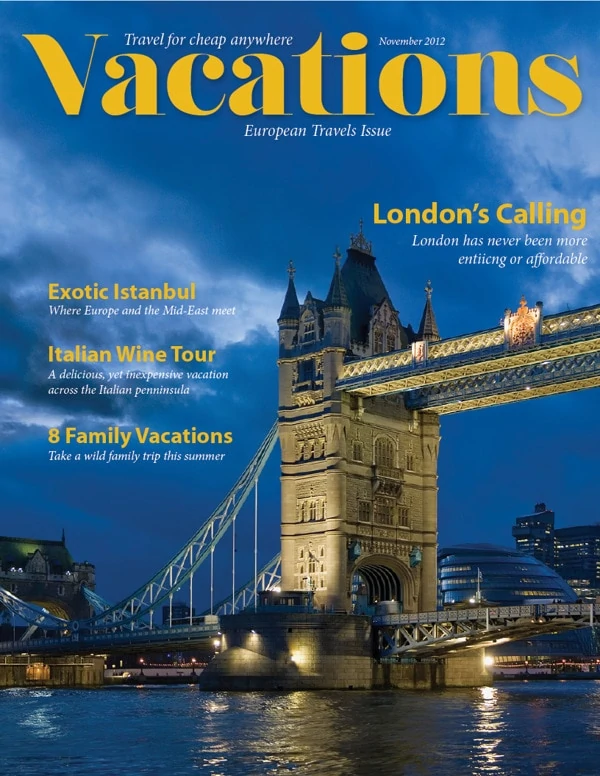 Vacations Magazine Subscription – On Sale for $6.99 / year!