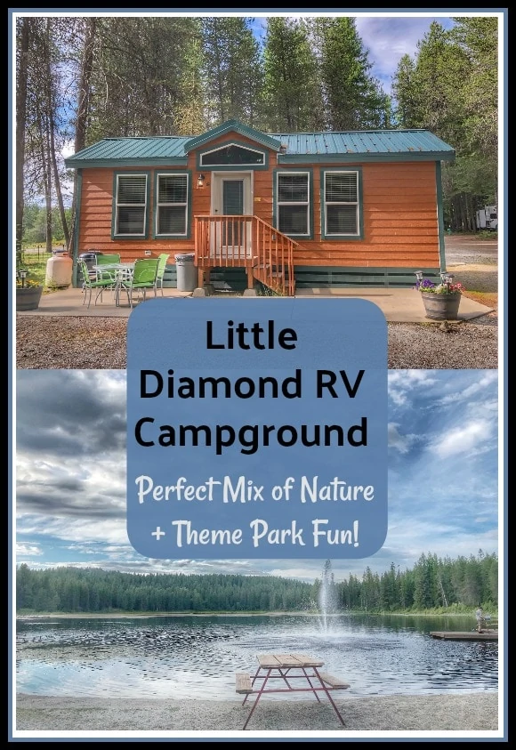 Cabins at Little Diamond Lake, Wa – Perfect Mix of Nature + Theme Park Fun!