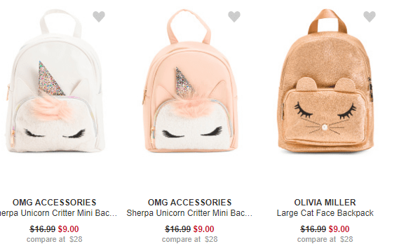 tj maxx mini backpack