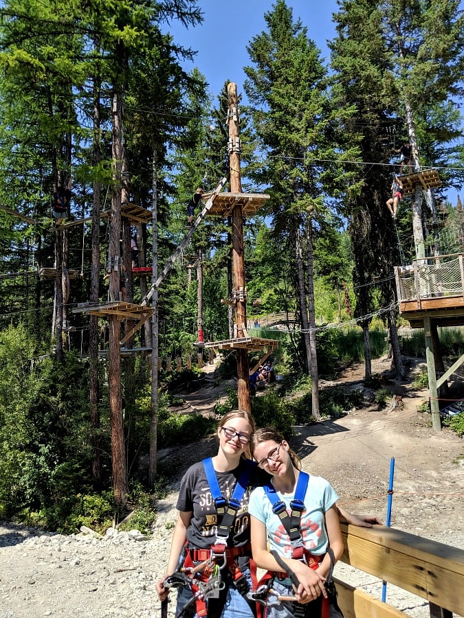 Aerial Adventure Course at Whitefish Mountain