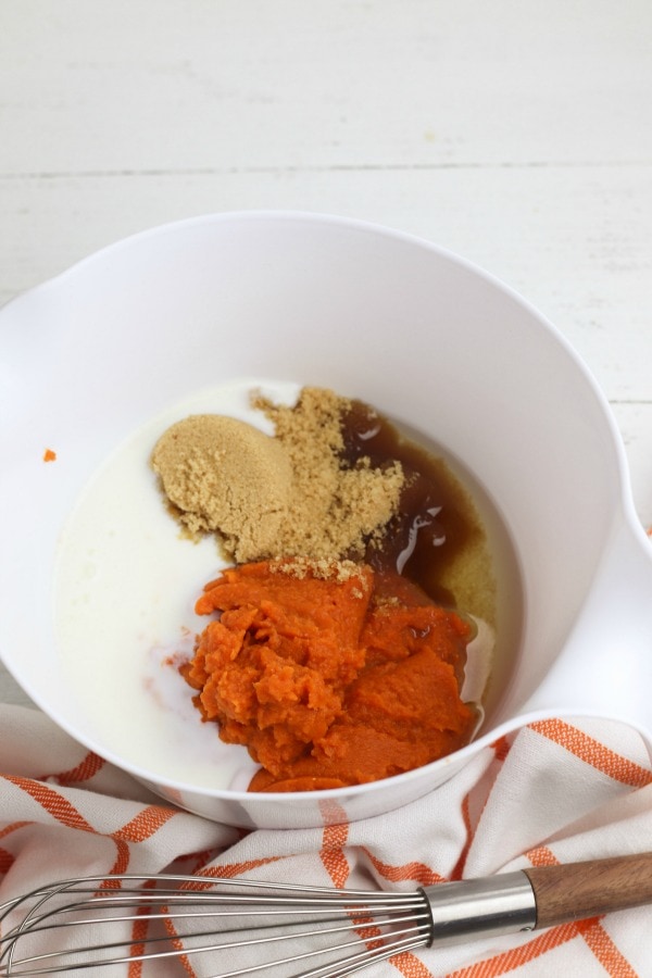 Ingredients for Pumpkin Donuts with Pumpkin Added