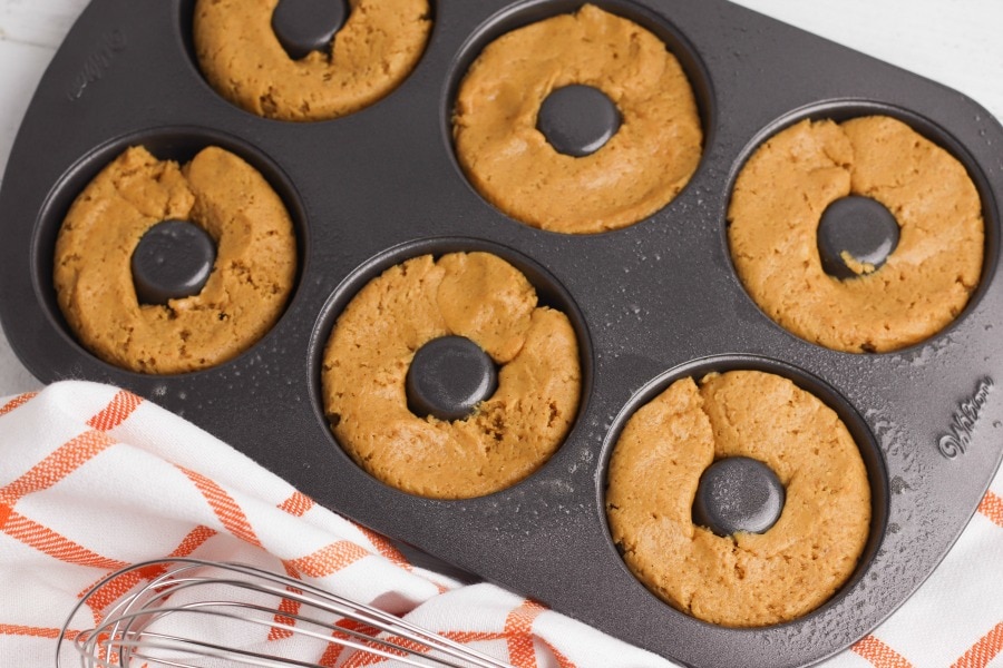 Pumpkin Donuts in the Pan