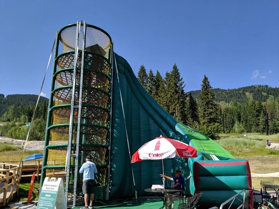Spider Monkey Inflatables at Whitefish Mountain