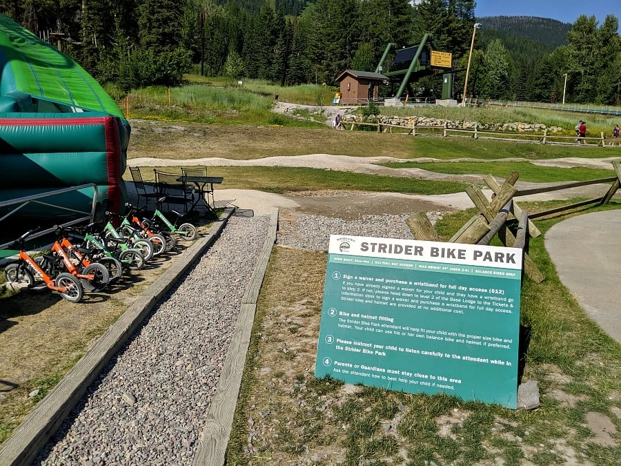 Strider Bike Park at Whitefish Mountain