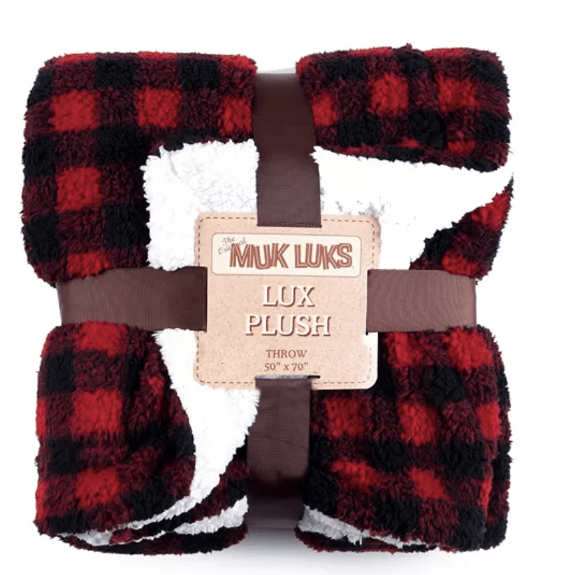 Muk Luk Buffalo Plaid Blanket