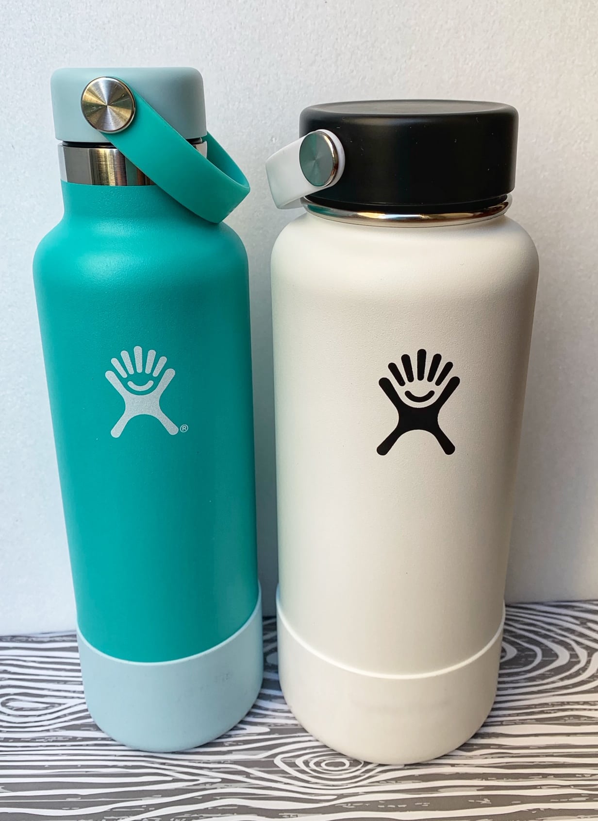 teal and grey hydro flask