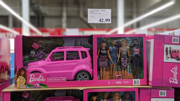 costco barbie bike set