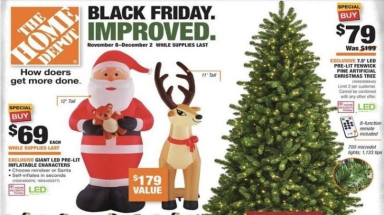 Home Depot Early Black Friday Deals Thrifty Nw Mom - Home Depot Black Friday Christmas Decorations
