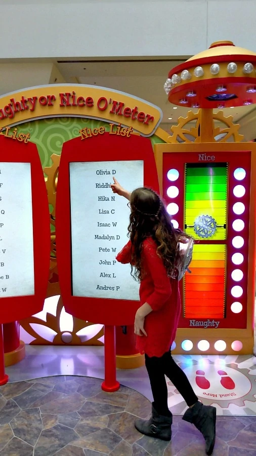 Finding names on the naughty or nice meter at Santa HQ
