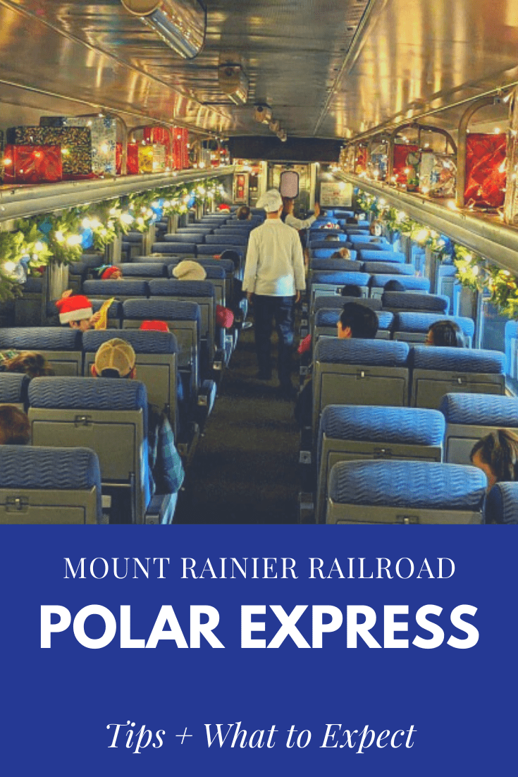 Mount Rainier Railroad Polar Express Train