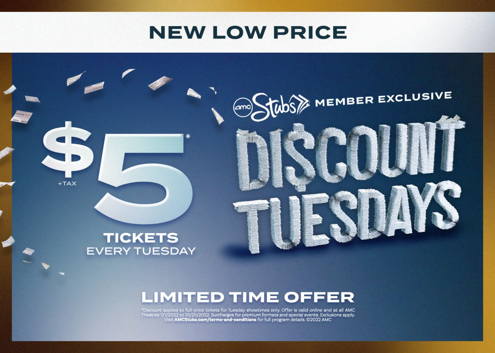 $5 AMC Movie Tickets