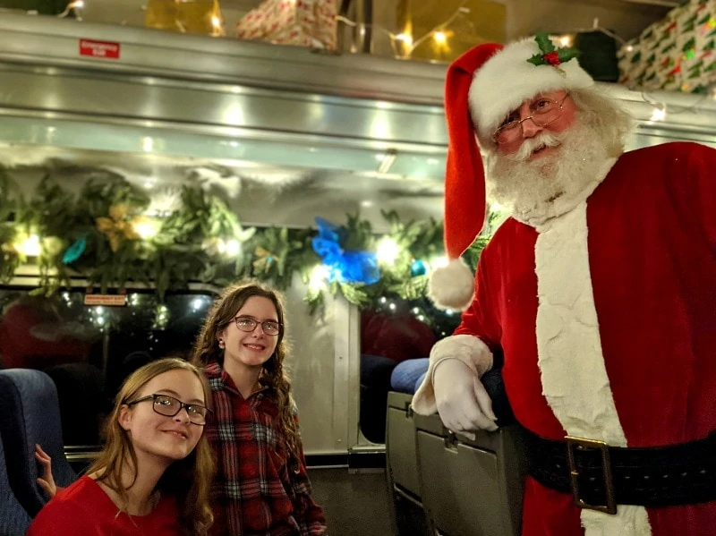 Santa Visit on Polar Express Train