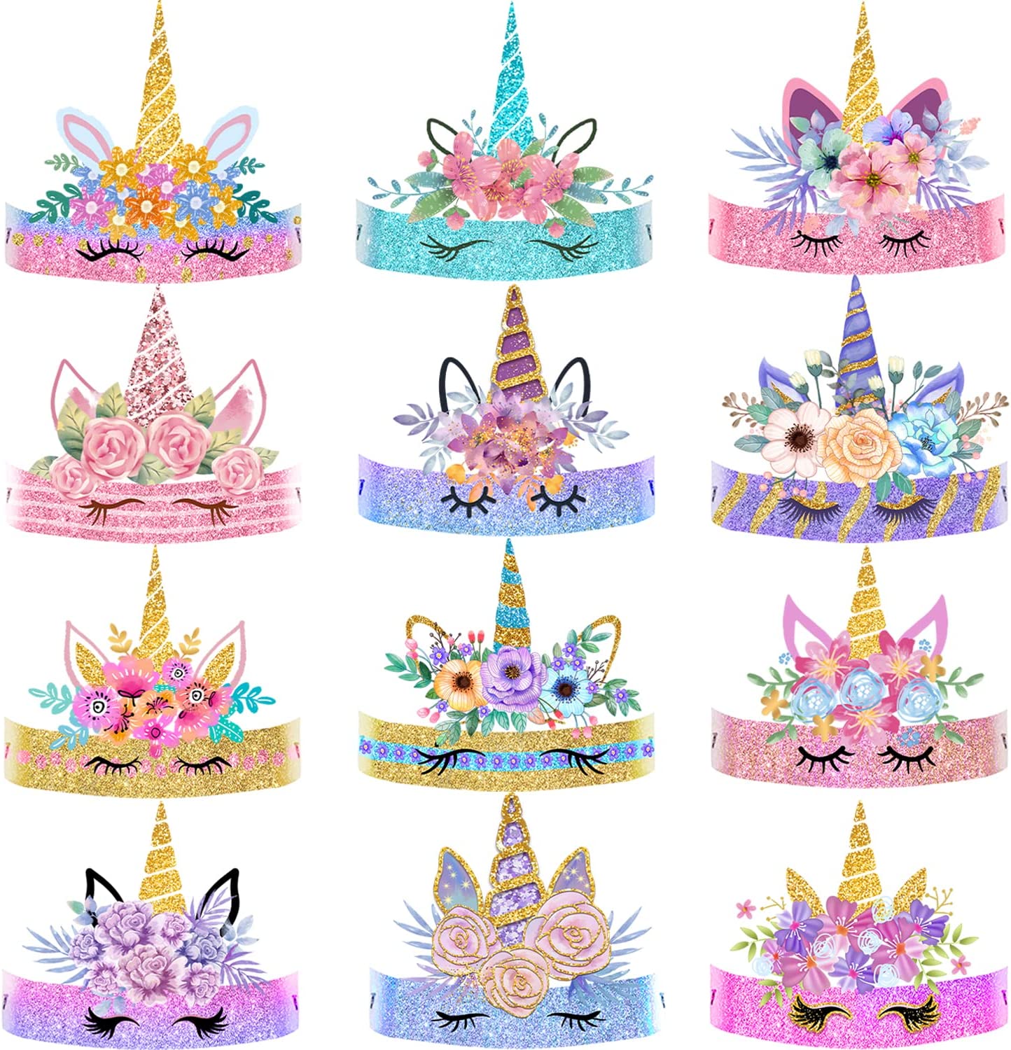 Unicorn party hats to use for Valentines Day