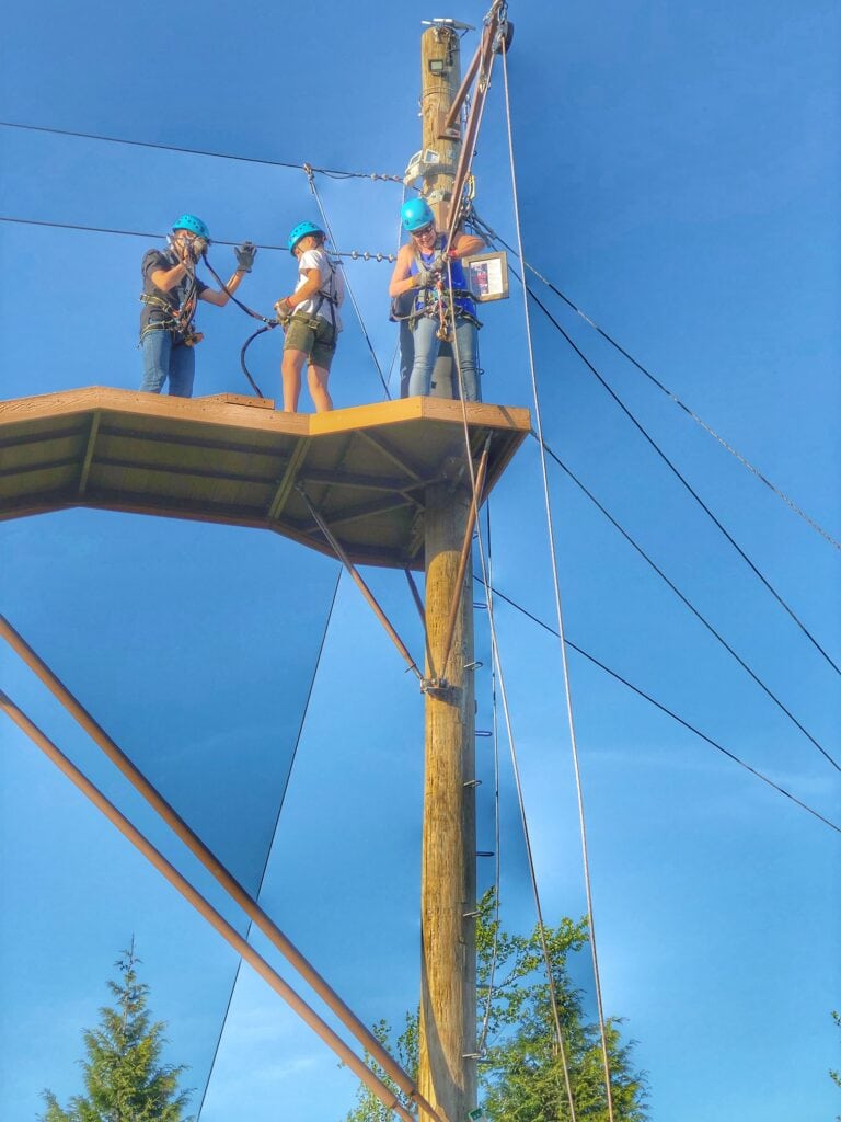 High Trek Adventures and Ziplines Most Affordable Zipline Option! Thrifty NW Mom