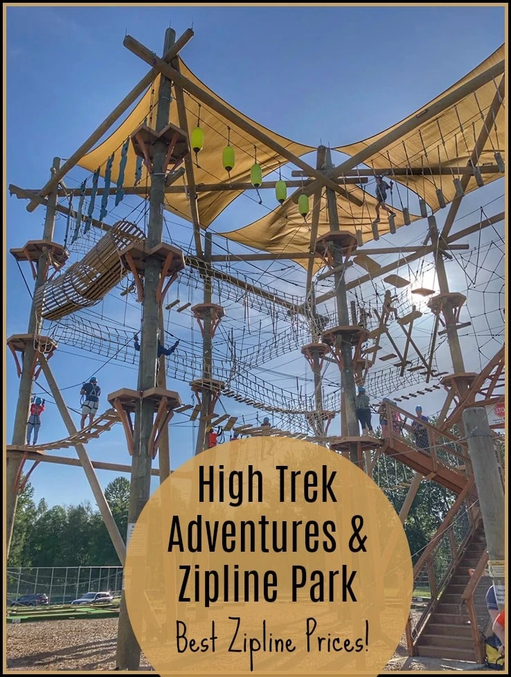 High Trek Adventures and Ziplines – Most Affordable Zipline Option!