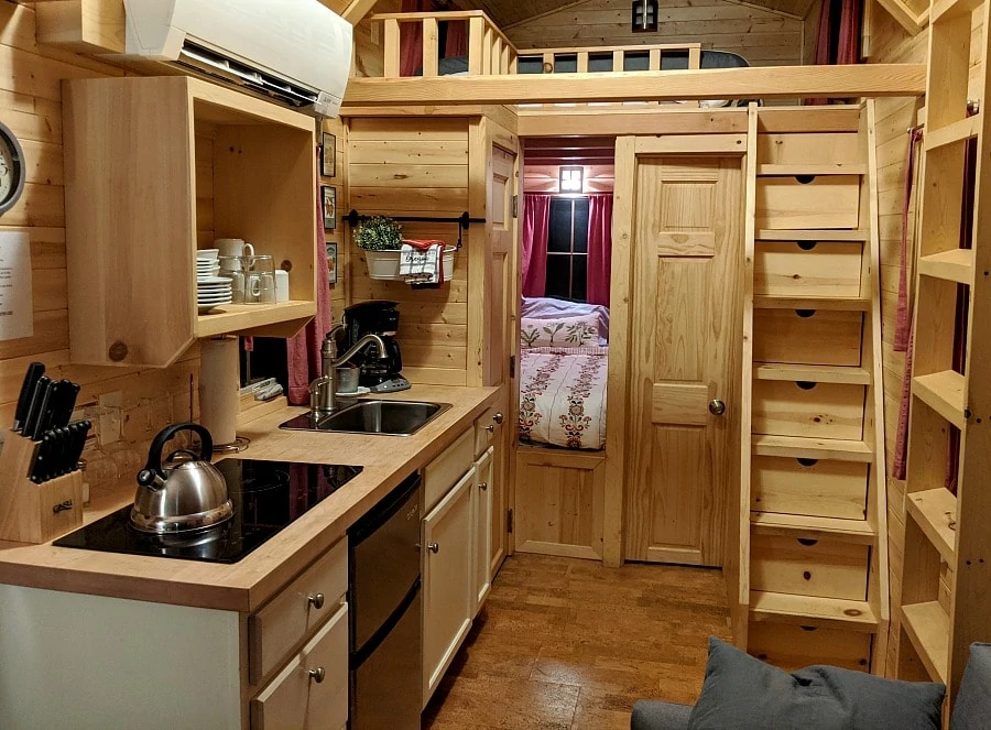 Inside of Scarlett Tiny House at Mt Hood Village