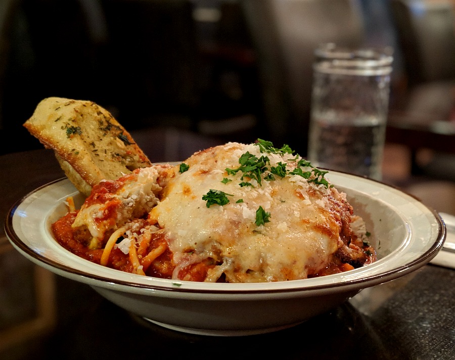 Lasagna at Blackboard Cafe in Wallace Idaho