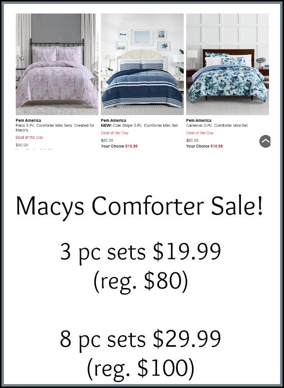 Macys Bedding Sale & Bath Sale - Comforter Sets $19.99 (Reg $80) & More! - Thrifty NW Mom