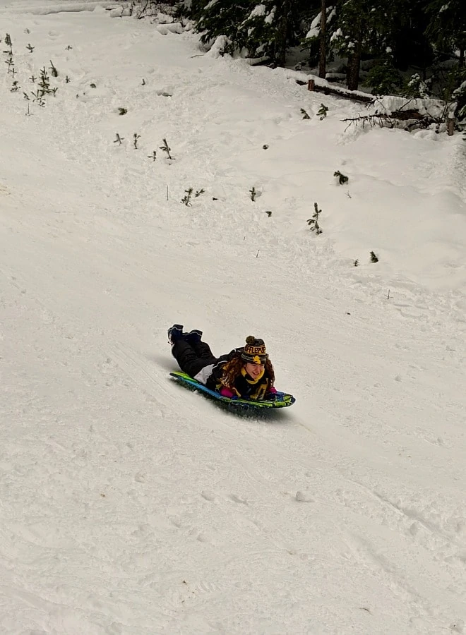 Sledding Fun at Mt Hood Oregon