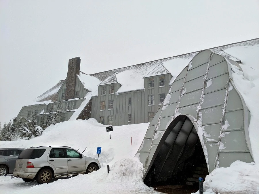 Timberline Lodge in the Winter