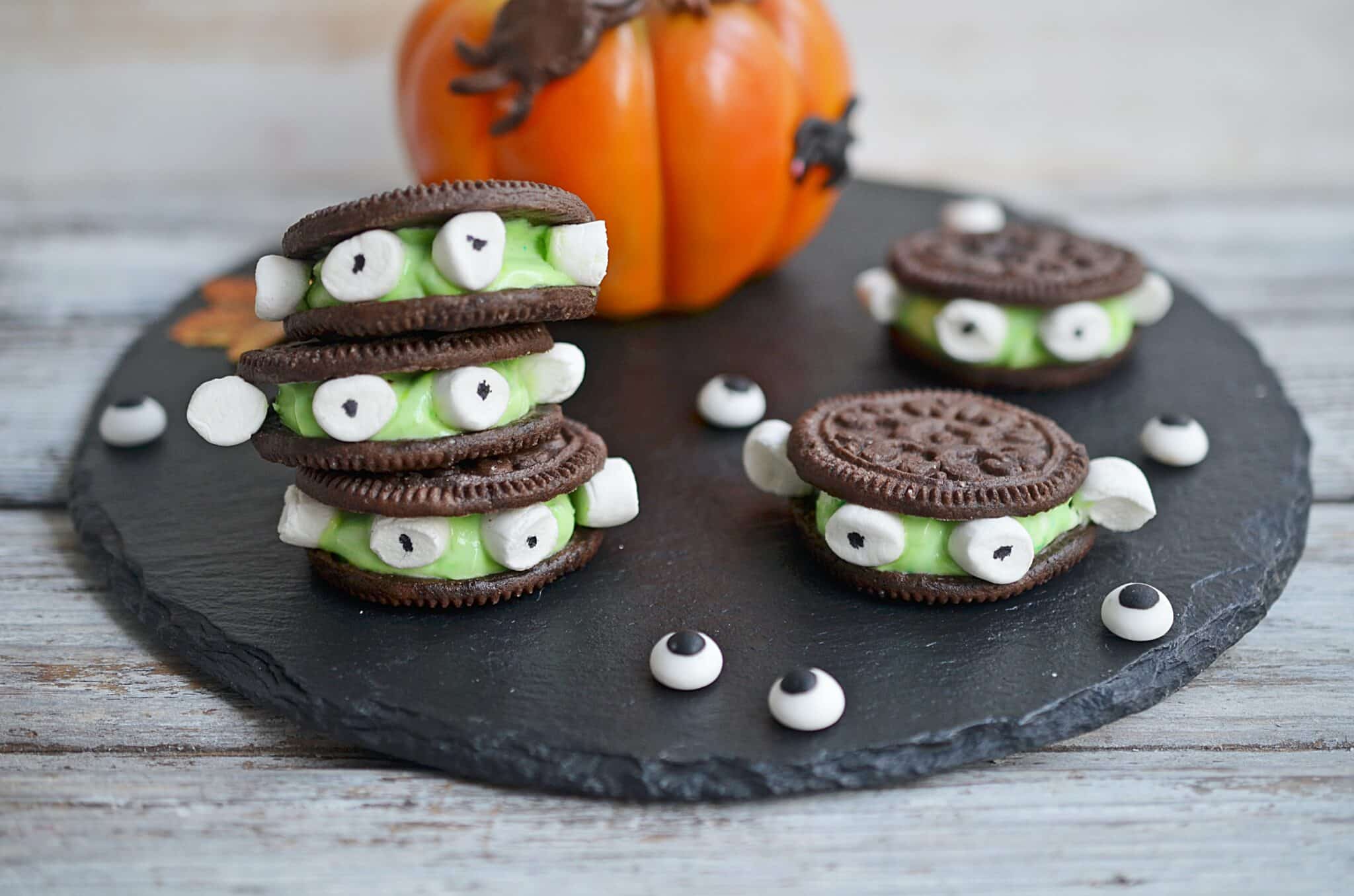 Frankenstein Cookies for Halloween - Simple No Bake Halloween Treat ...