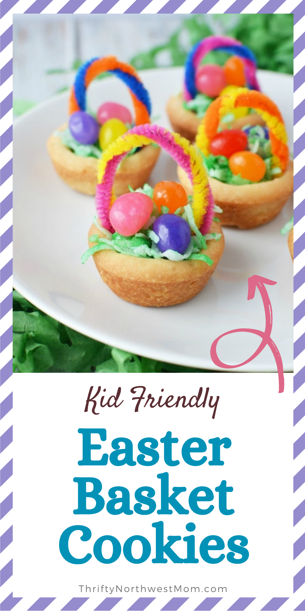 Simple Easter Basket Cookies