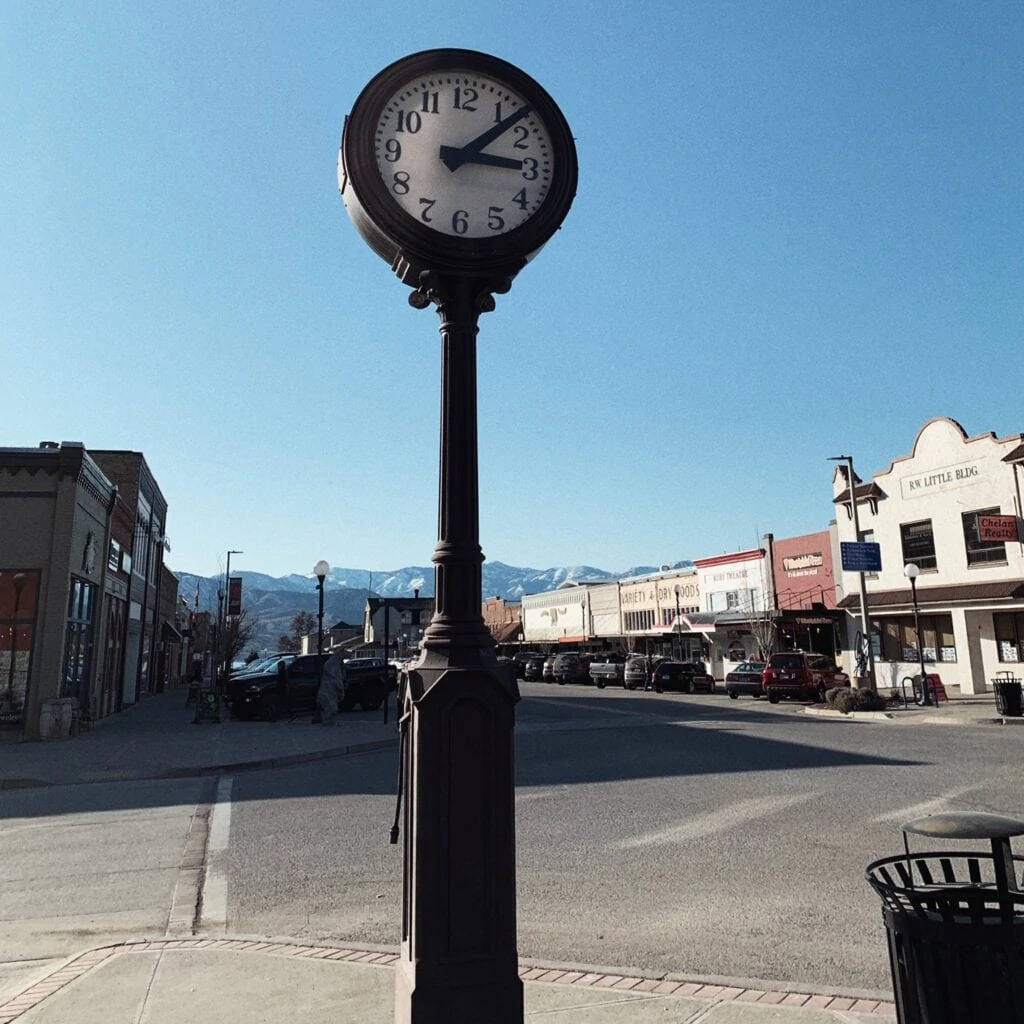 Chelan Clock & Downtown